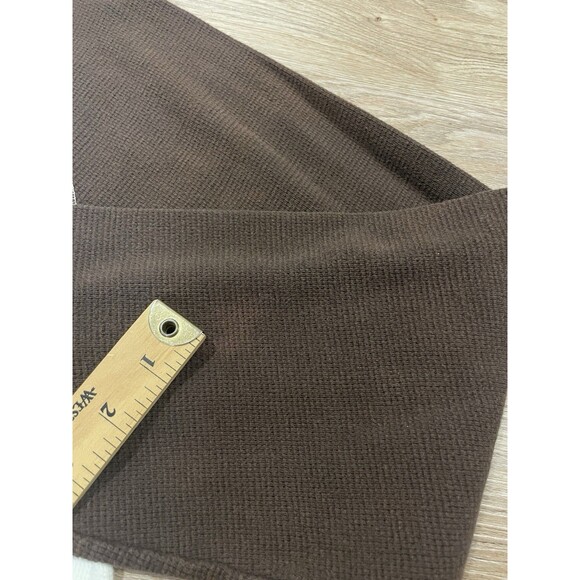 Nike Y2K Waffle Knit Thermal Shirt White BrownLong Sleeve Size Men’s XL - Picture 4 of 9